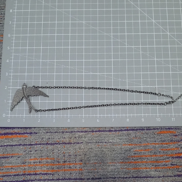 Silver Bird Pendant Necklace - Picture 3 of 4